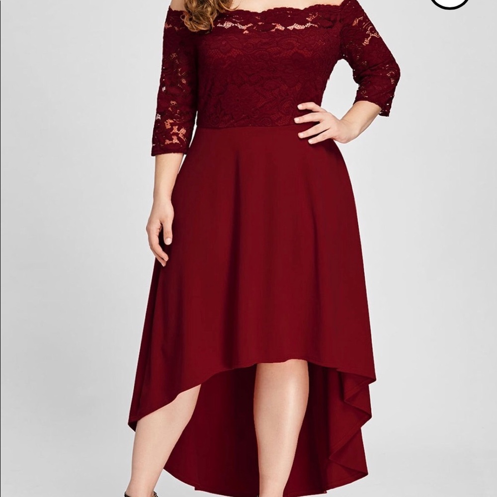 Gorgeous red high-low dress ❤️